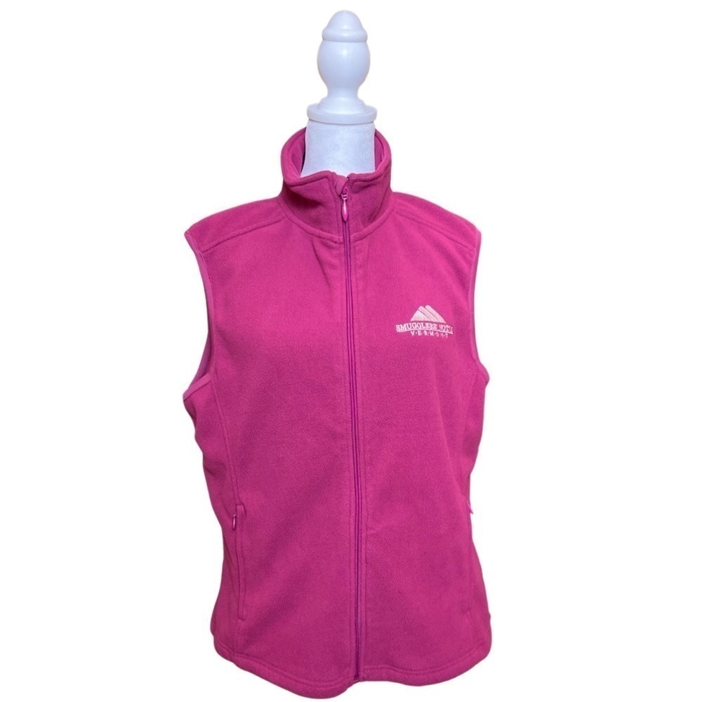 Landway Womens “Smugglers Notch Vermont” souvenir vest | Size L | Fuschia